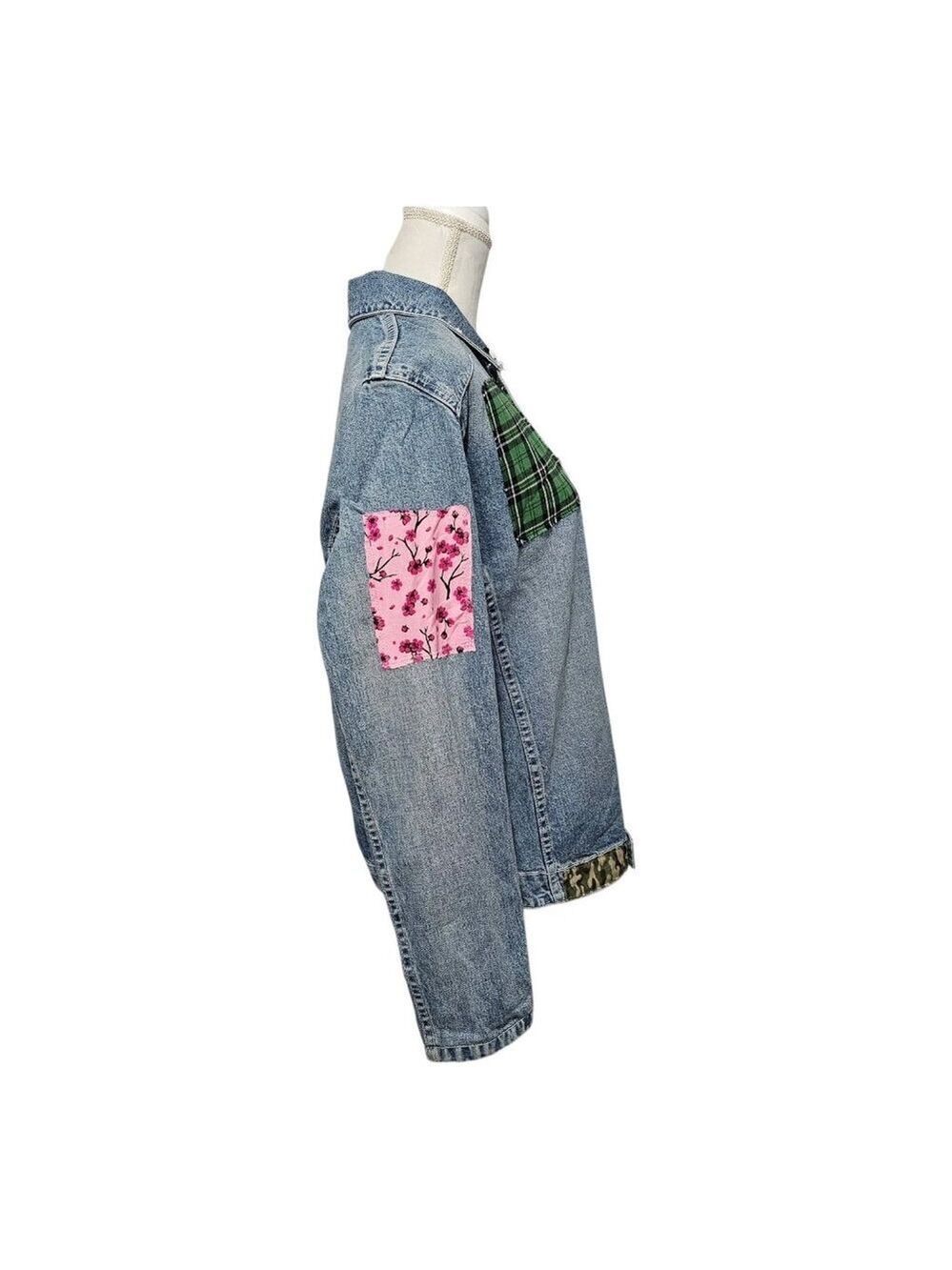 Upcycled Oversized Jean Jacket Medium - Picture 5 of 8